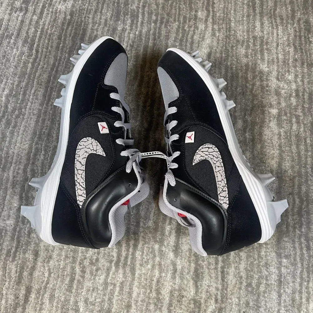 Jordan Stadium 90 Low TD Mens 9 Black Football Cleats Nike HQ0210-060